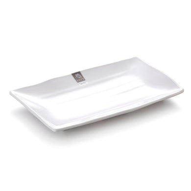 11 Inch White Rectangular Melamine Cake Plate 160AGC