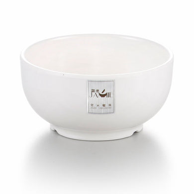 Modern White Round Melamine Serving Bowl J137470GC