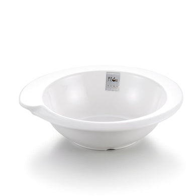 9 Inch Custom White Irregular Melamine Salad Bowl J232650GC