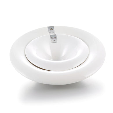 12 Inch Wide Rim White Round Melamine Bowl J236680GC