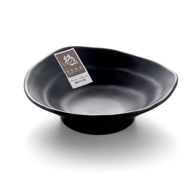 5 Inch Black Triangle Melamine Dipping Dish W64MS