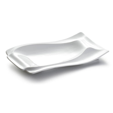 10 Inch White Melamine Irregular Plate JMC102YJC