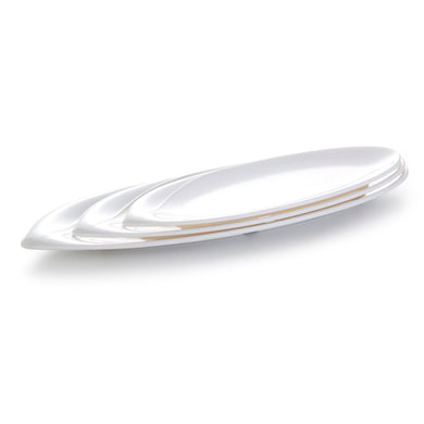 12 Inch White Irregular Melamine Sushi Plates JMC142YJC