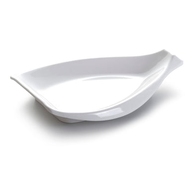 10.5 Inch White Irregular Melamine Snack Plate JMC193YJC