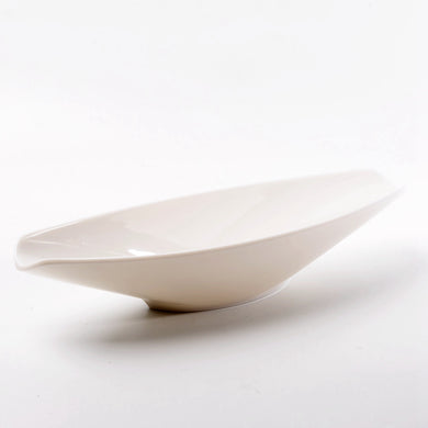 13.1 Inch White Melamine Irregular Bowl JMC223YJC