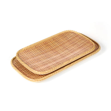 12 Inch Bamboo Rectangular Melamine Plates 1371112HZB