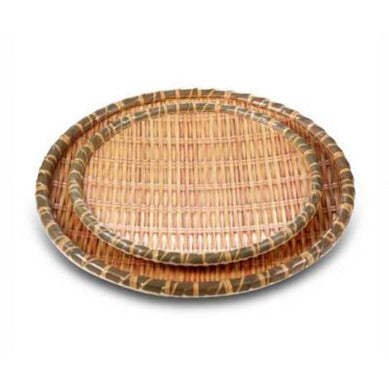 7 Inch Bamboo Round Melamine Dessert Plates 1380907CZB